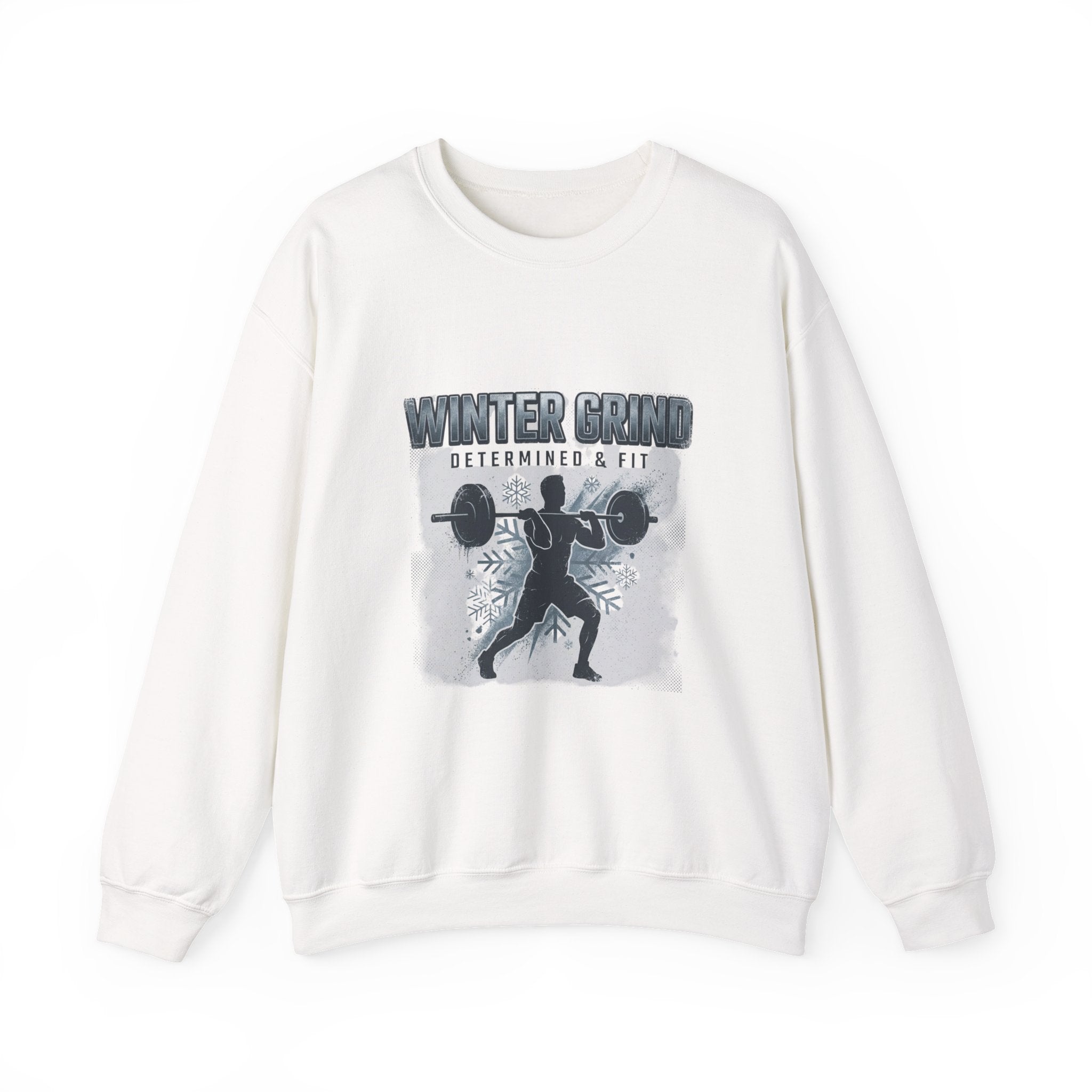 Winter Grind Crewneck Sweatshirt | winter workout shirt, gym motivation apparel Collage