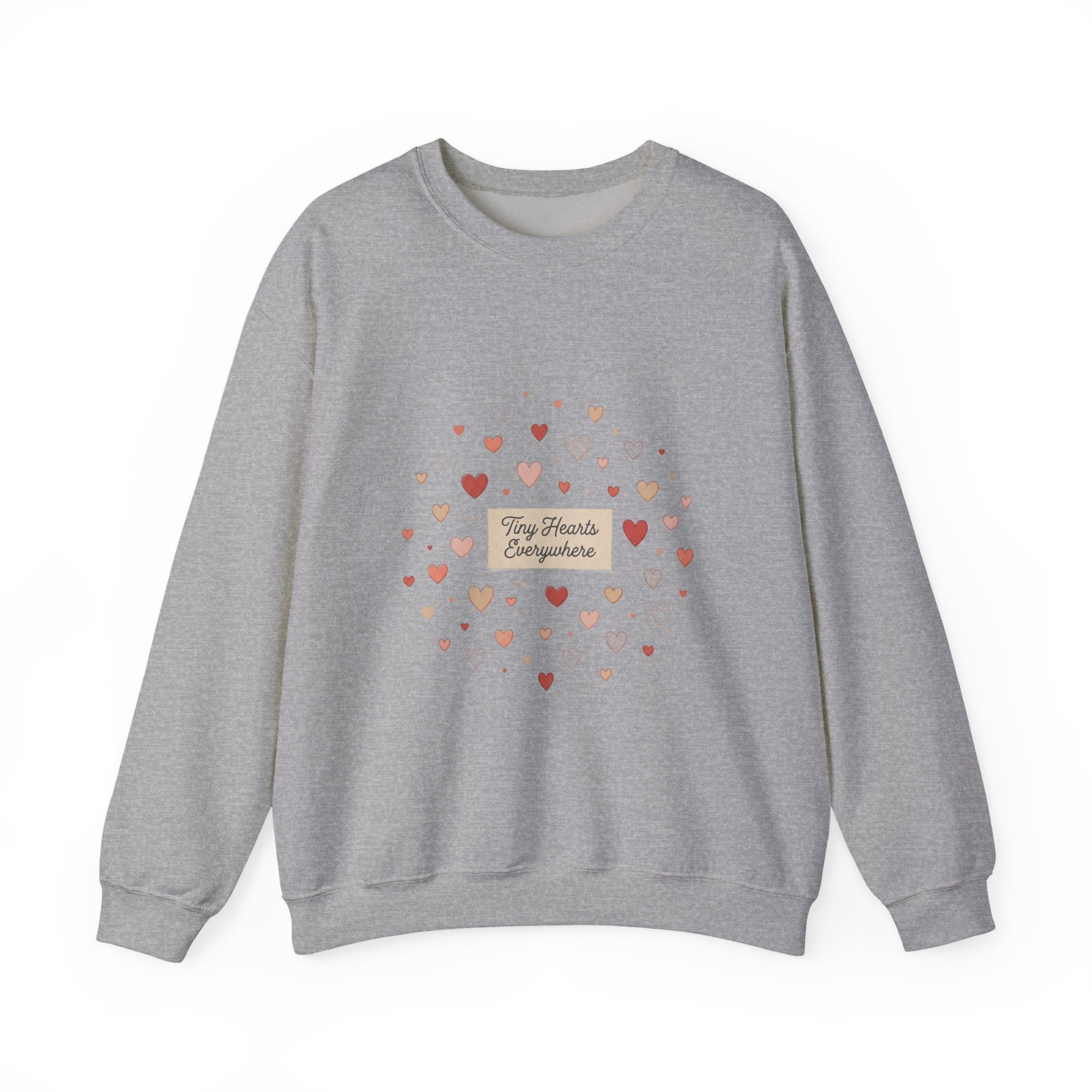 Tiny Heart Confetti Crewneck Sweatshirt | tiny heart design, valentine doodle