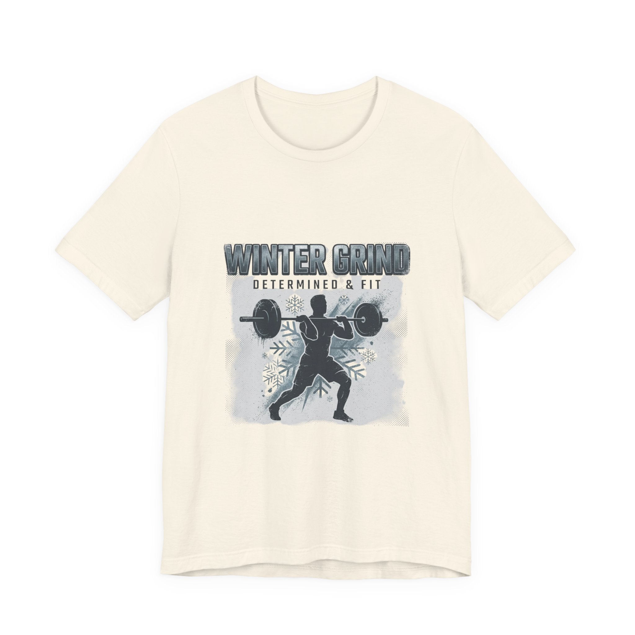 Winter Grind weightlifting T-Shirt | winter workout shirt, gym motivation