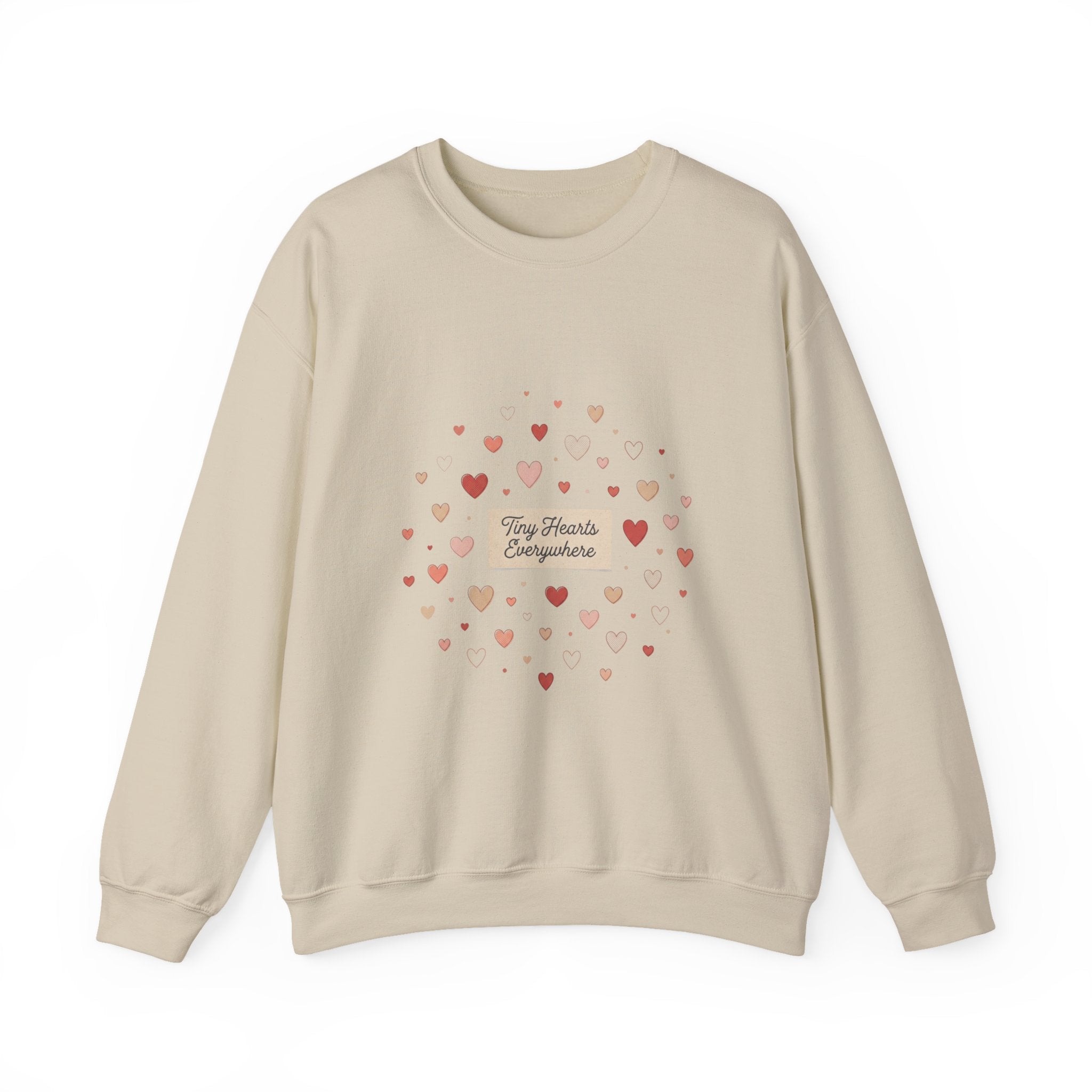 Tiny Heart Confetti Crewneck Sweatshirt | tiny heart design, valentine doodle