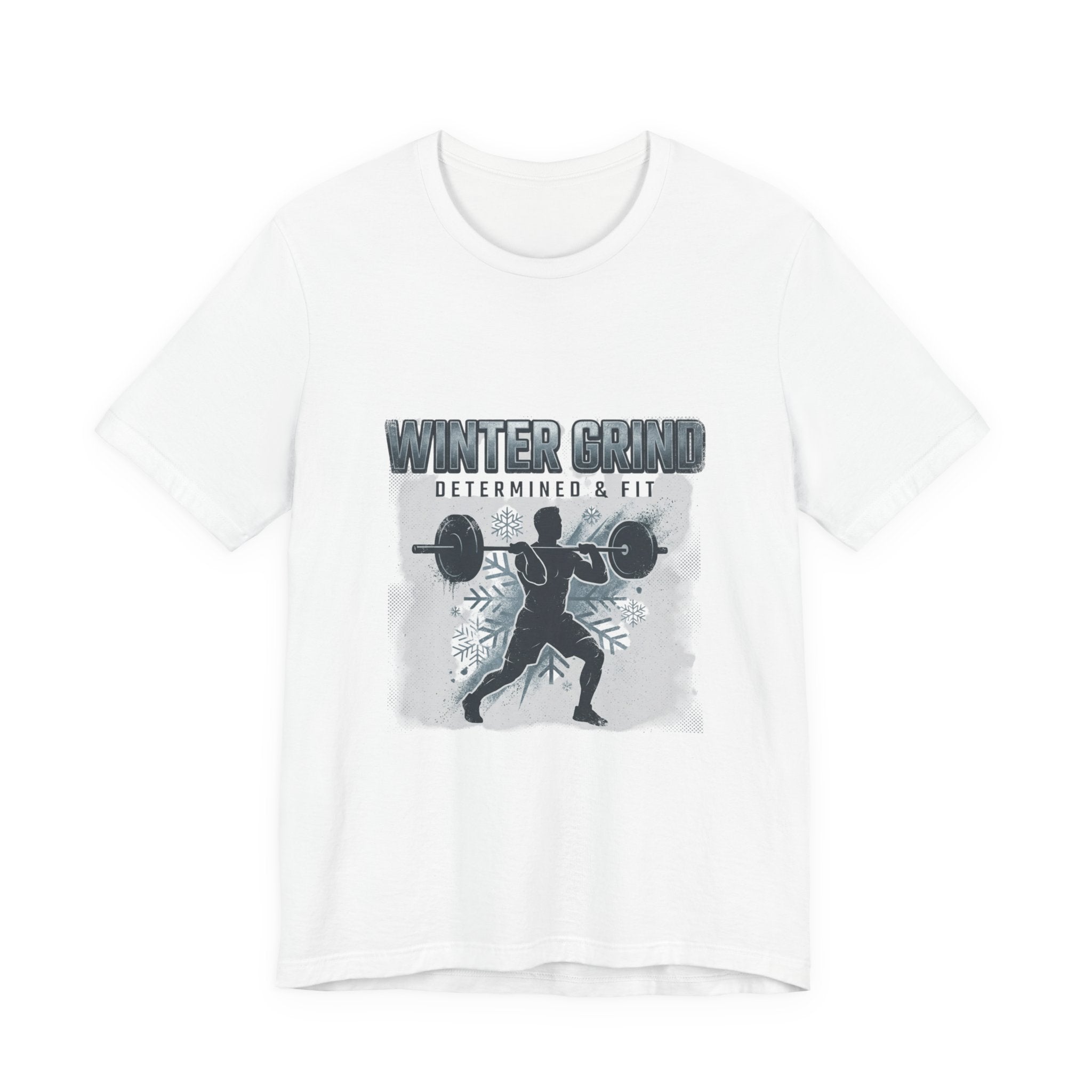 Winter Grind weightlifting T-Shirt | winter workout shirt, gym motivation