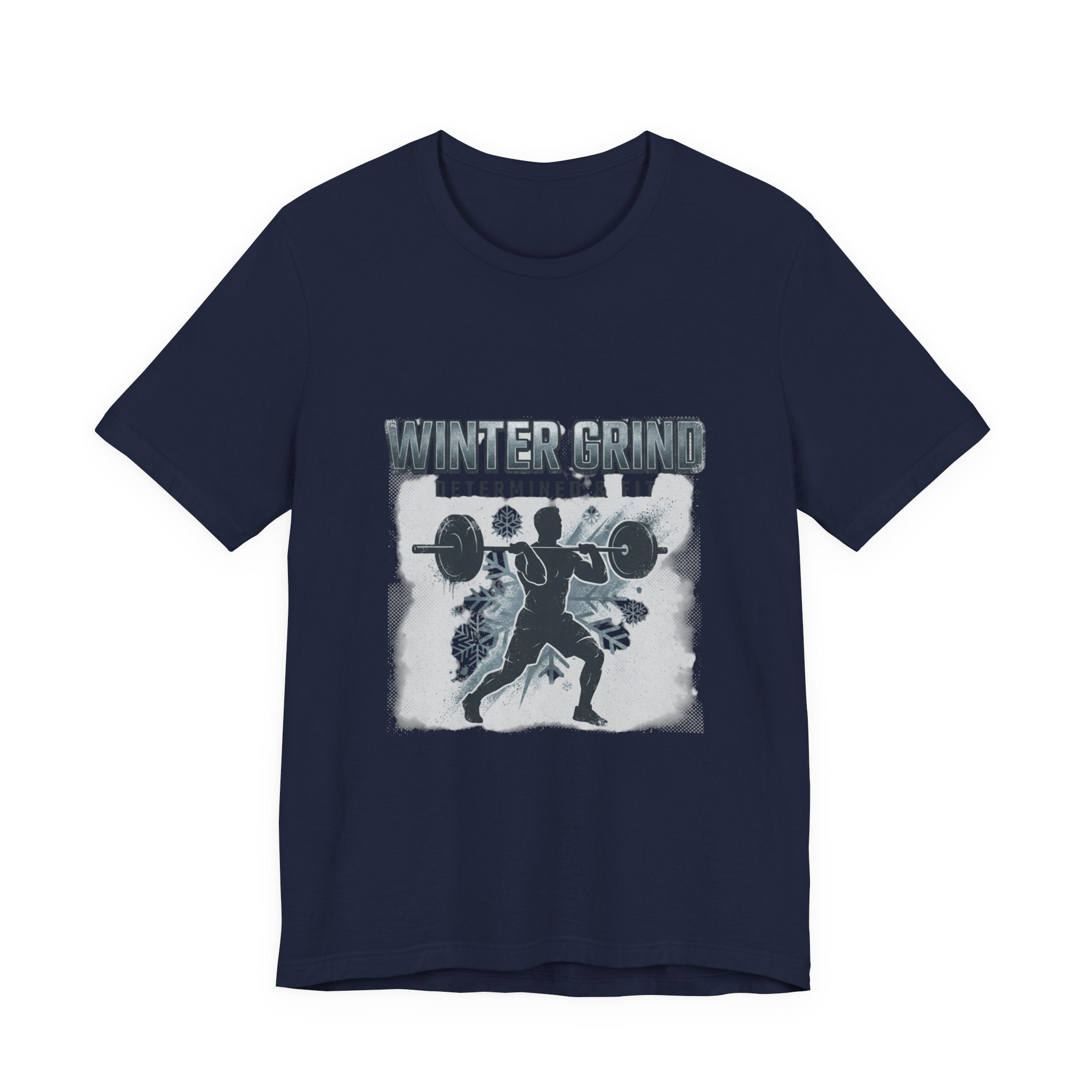 Winter Grind weightlifting T-Shirt | winter workout shirt, gym motivation