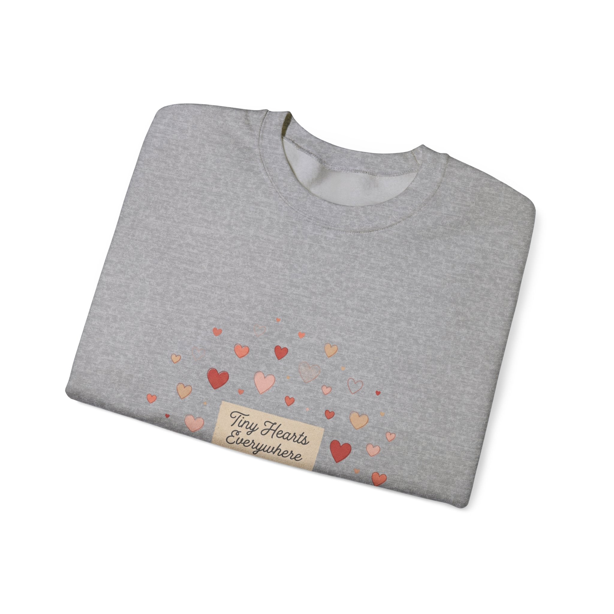 Tiny Heart Confetti Crewneck Sweatshirt | tiny heart design, valentine doodle