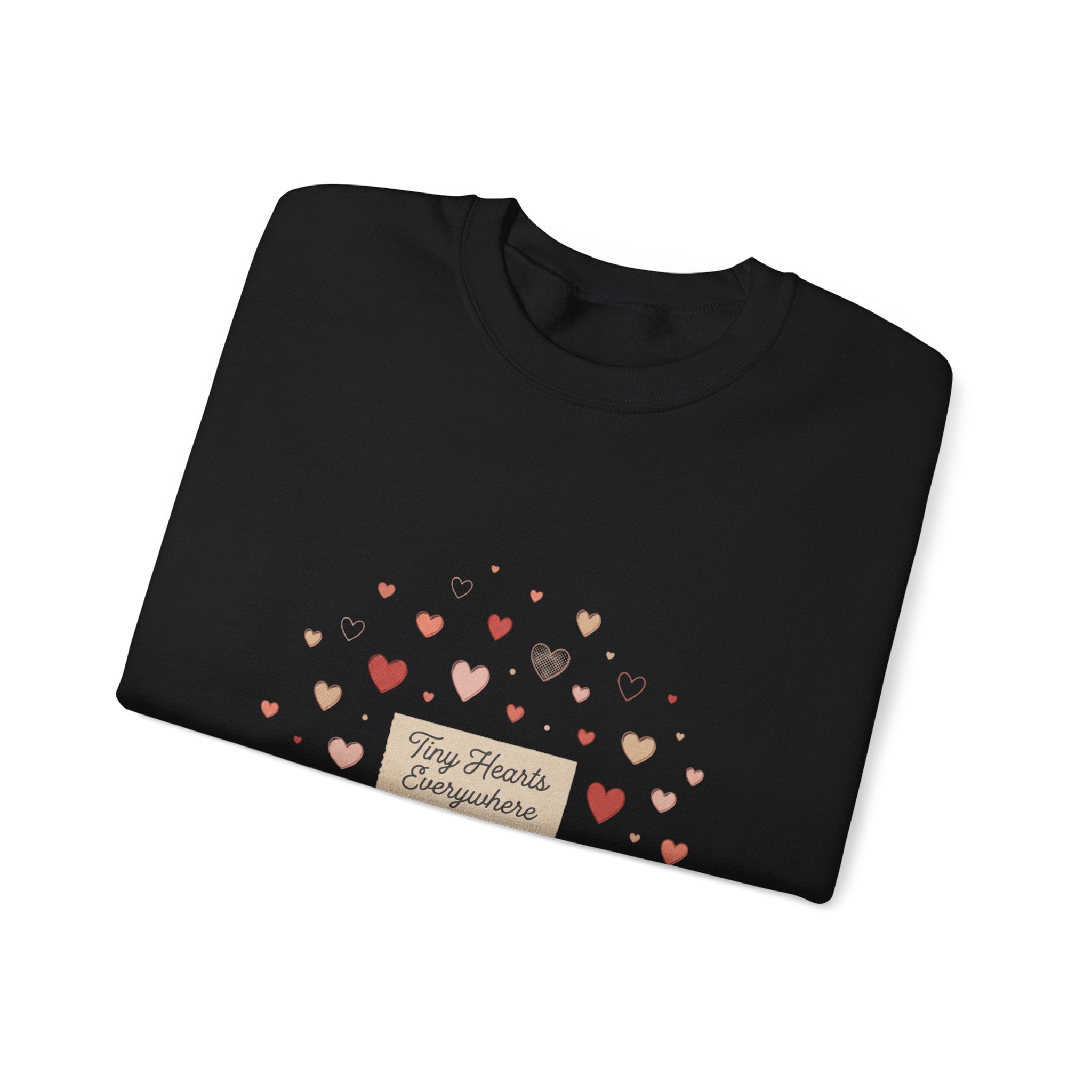 Tiny Heart Confetti Crewneck Sweatshirt | tiny heart design, valentine doodle