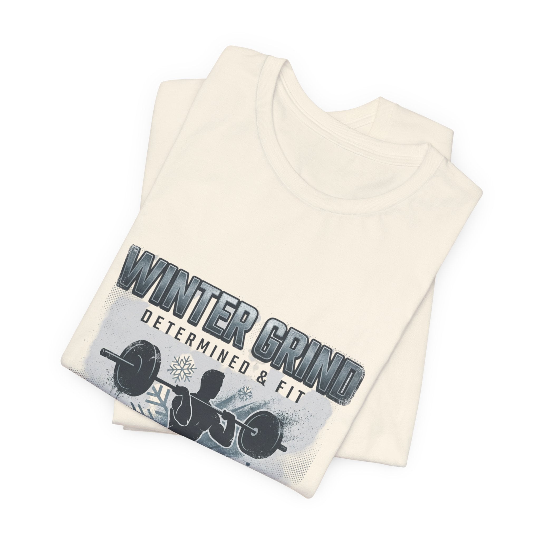 Winter Grind weightlifting T-Shirt | winter workout shirt, gym motivation