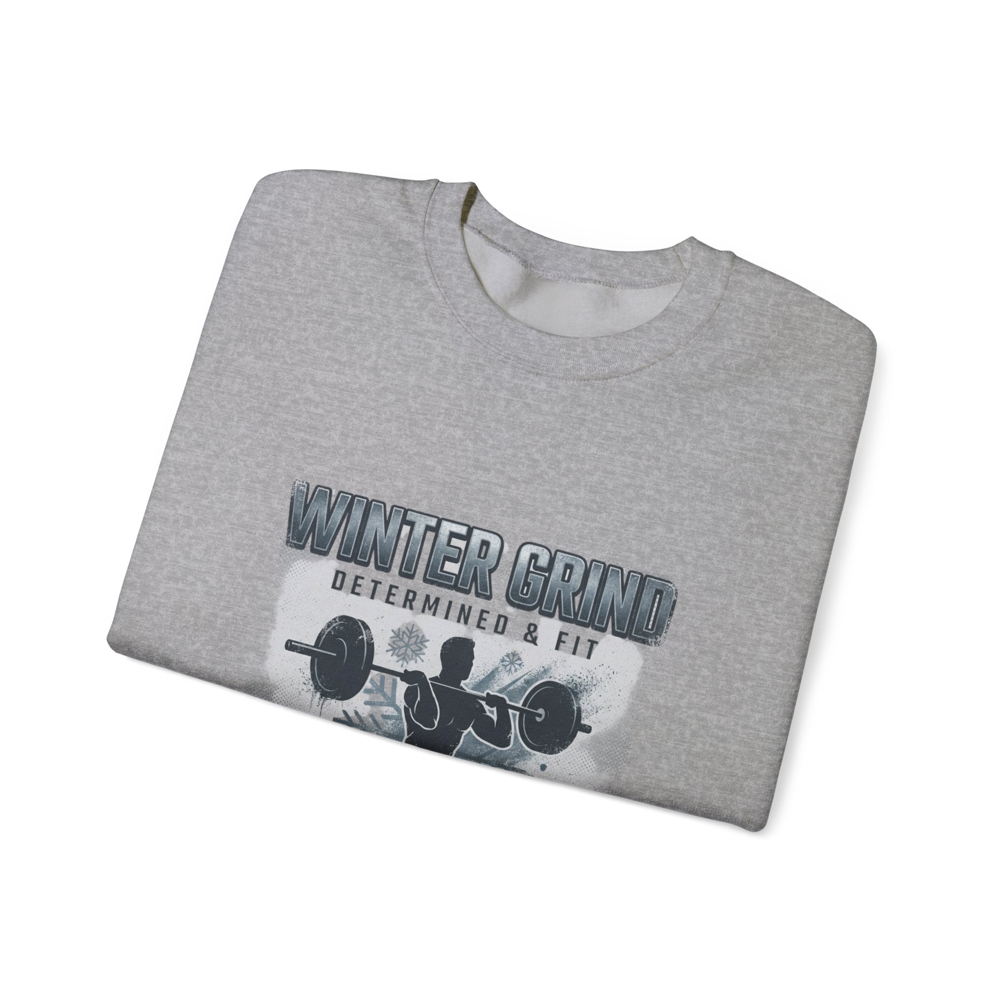 Winter Grind Crewneck Sweatshirt | winter workout shirt, gym motivation apparel
