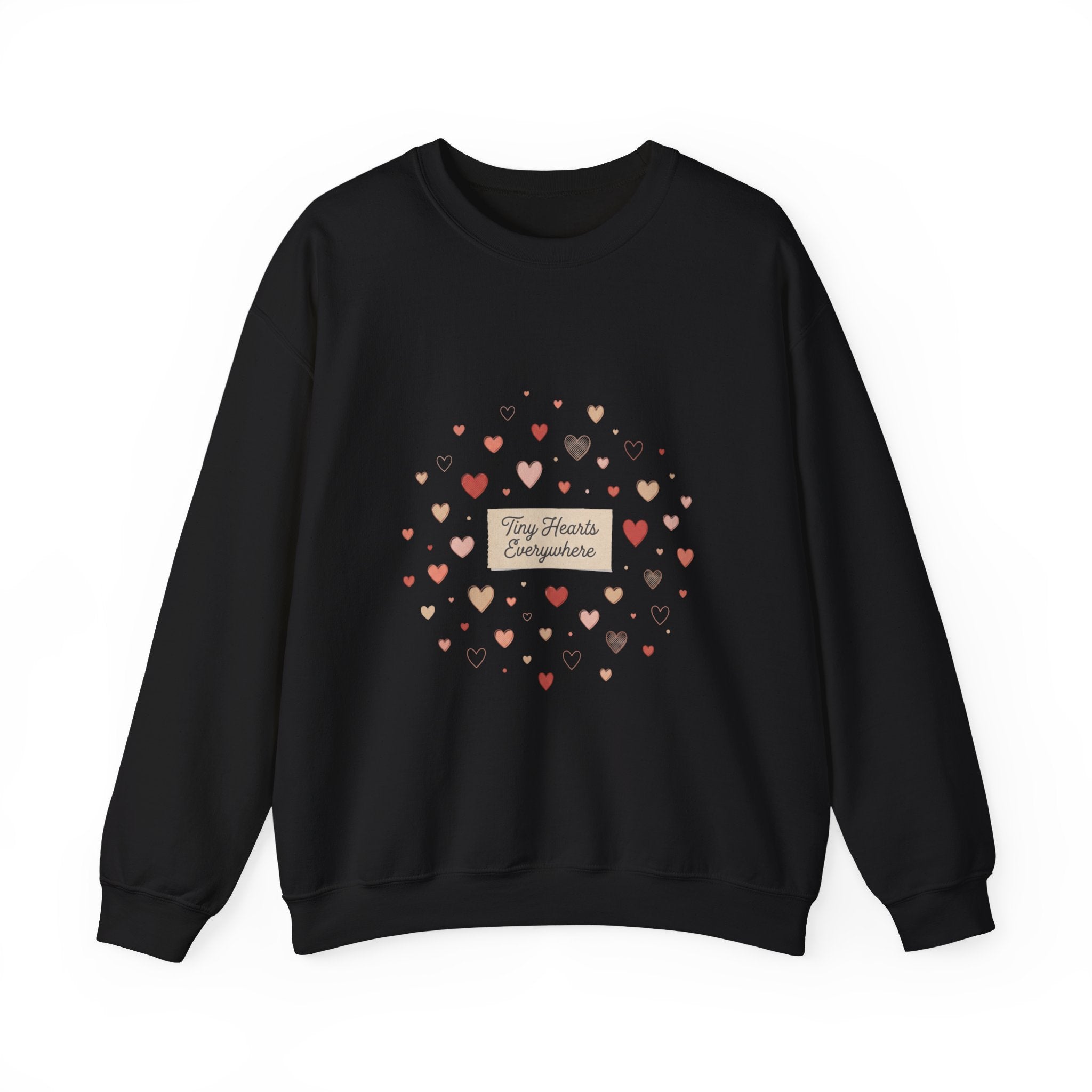 Tiny Heart Confetti Crewneck Sweatshirt | tiny heart design, valentine doodle