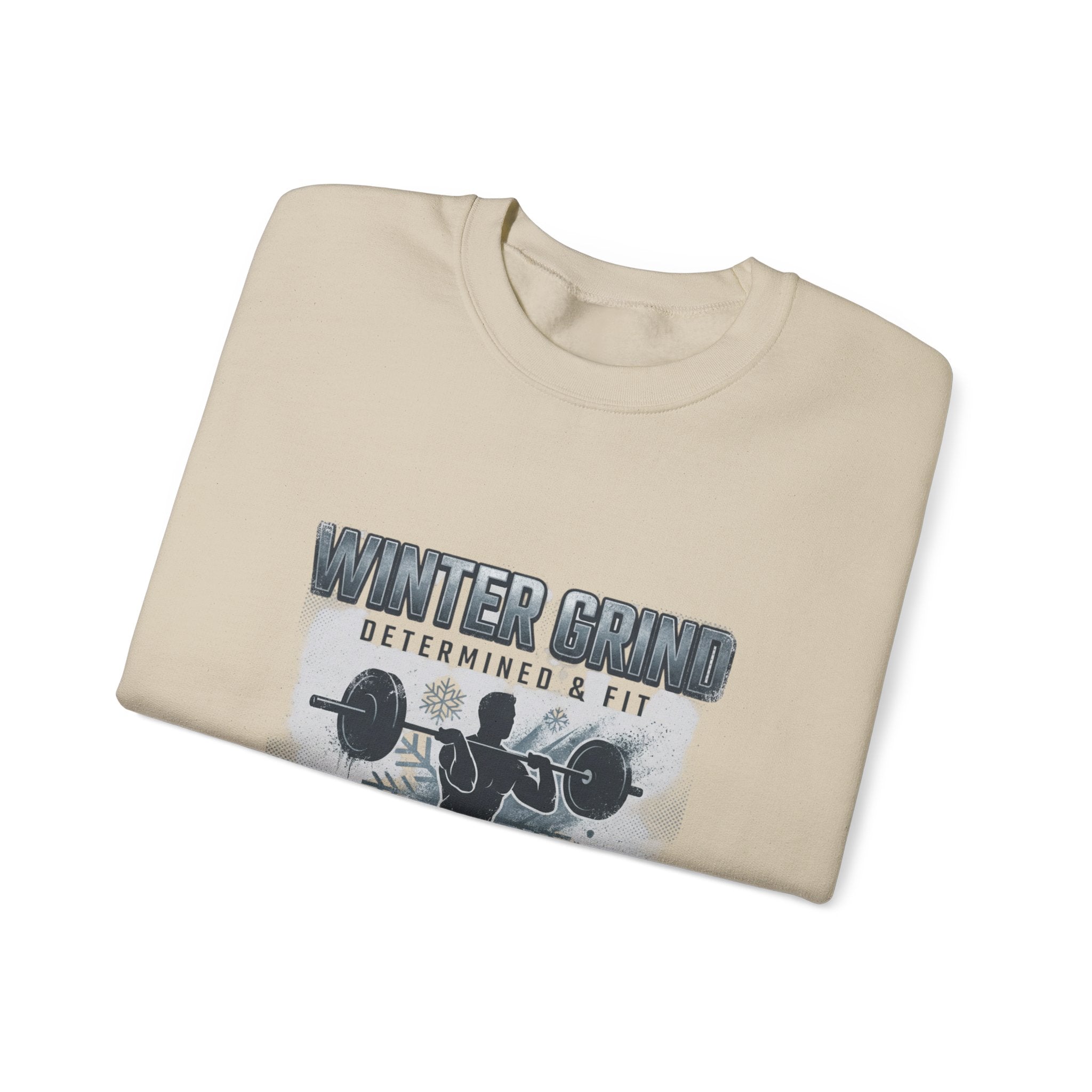 Winter Grind Crewneck Sweatshirt | winter workout shirt, gym motivation apparel