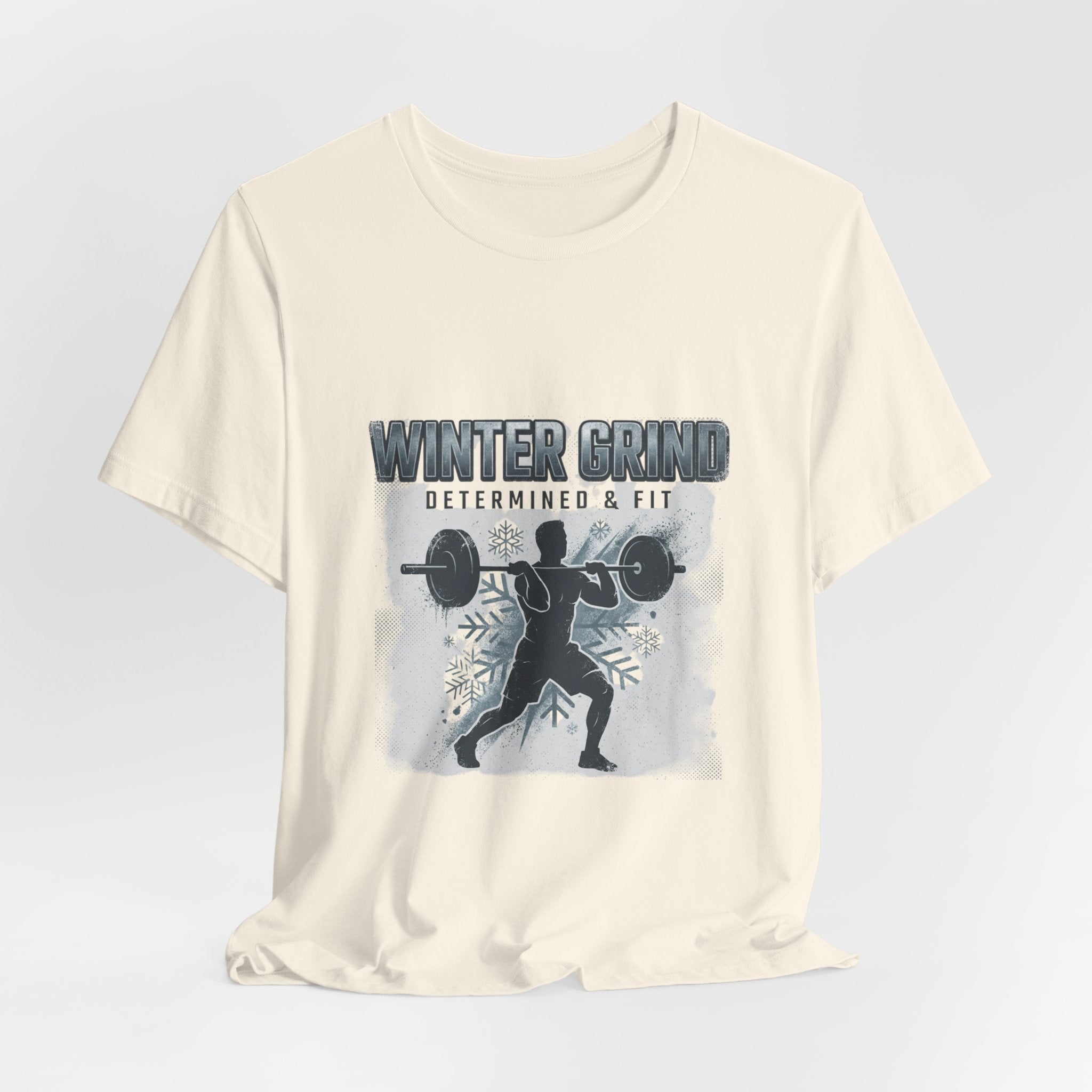 Winter Grind weightlifting T-Shirt | winter workout shirt, gym motivation
