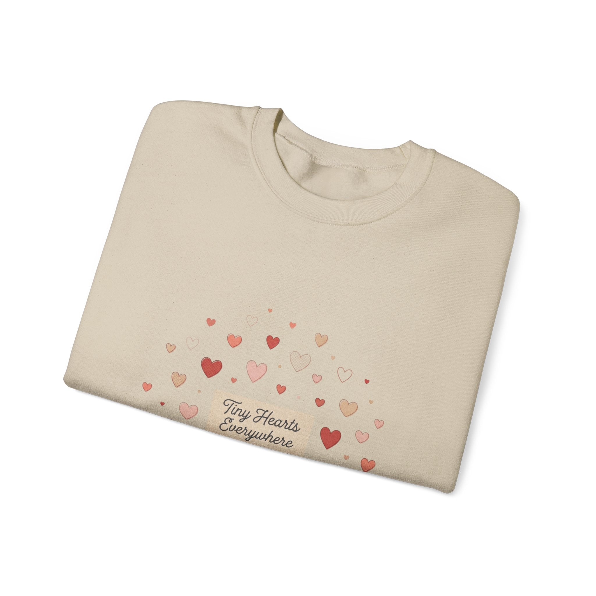 Tiny Heart Confetti Crewneck Sweatshirt | tiny heart design, valentine doodle