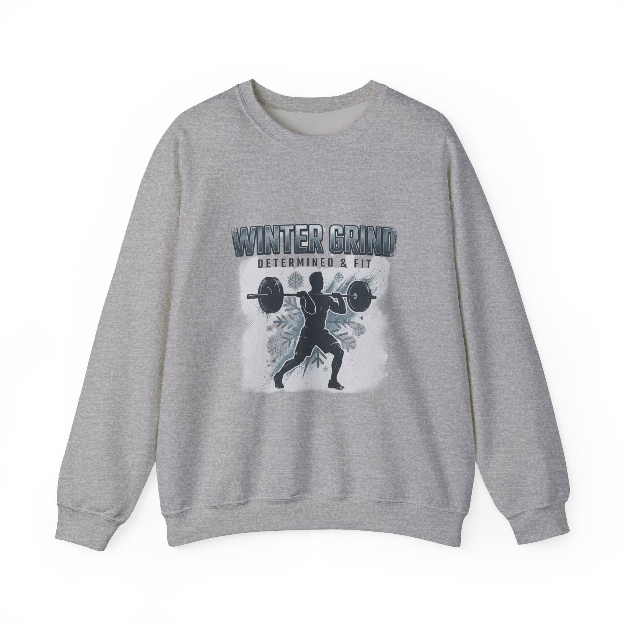 Winter Grind Crewneck Sweatshirt | winter workout shirt, gym motivation apparel