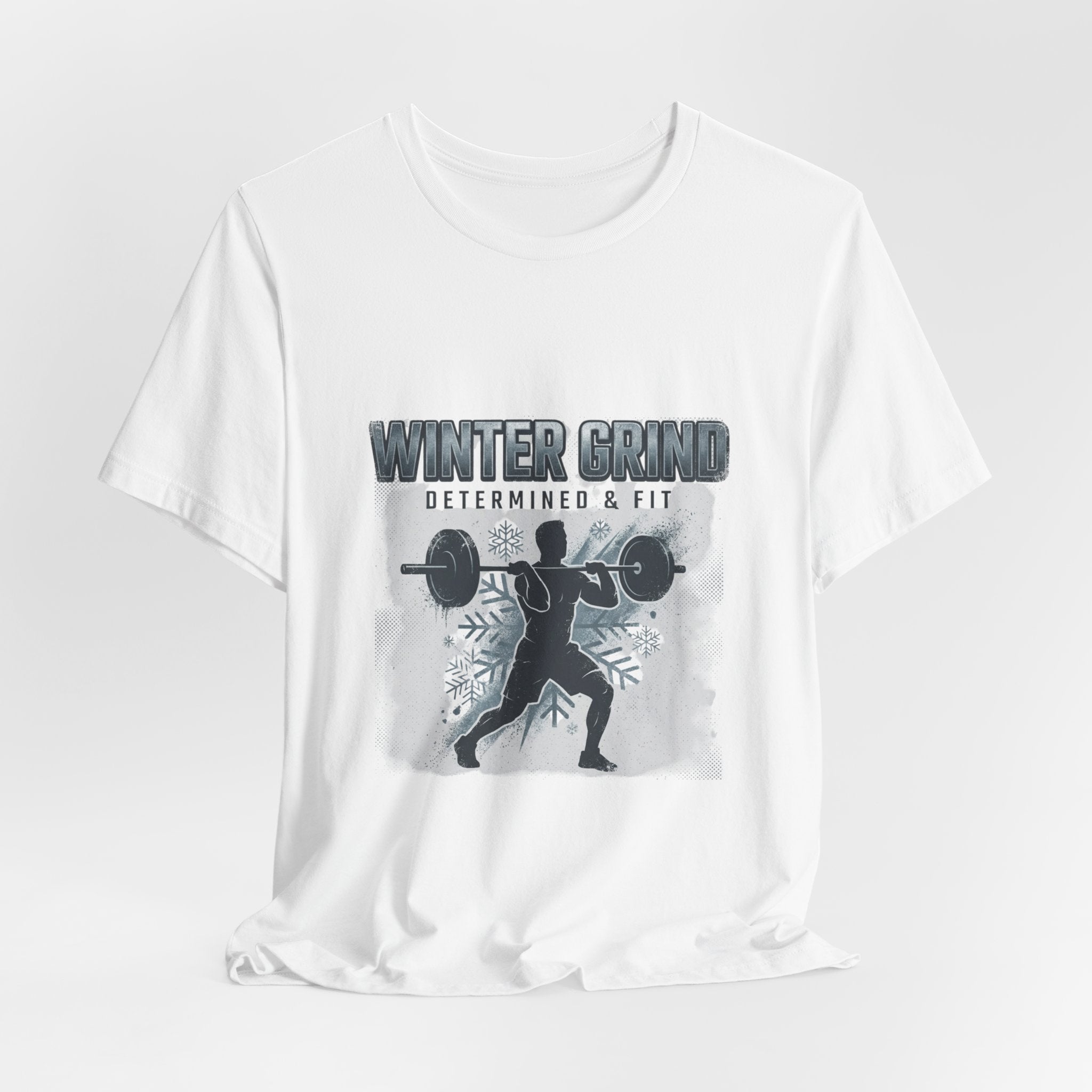 Winter Grind weightlifting T-Shirt | winter workout shirt, gym motivation