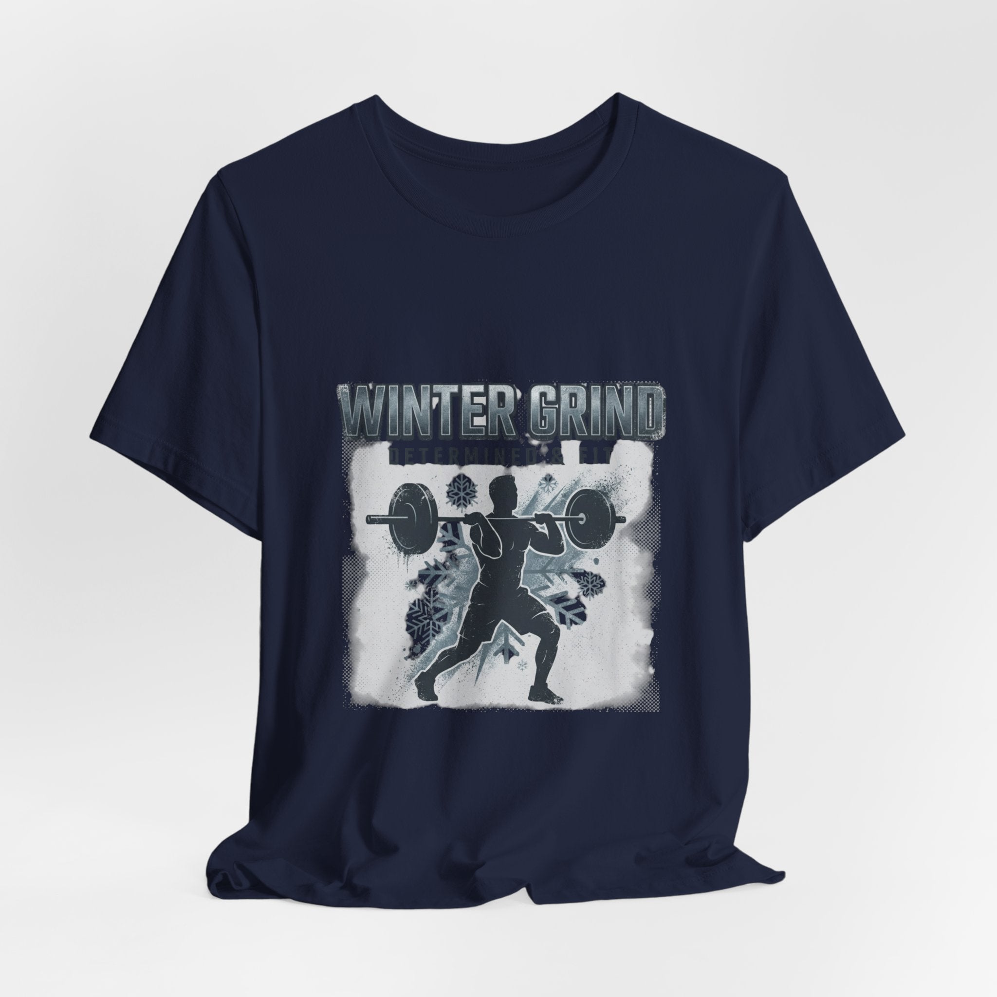 Winter Grind weightlifting T-Shirt | winter workout shirt, gym motivation