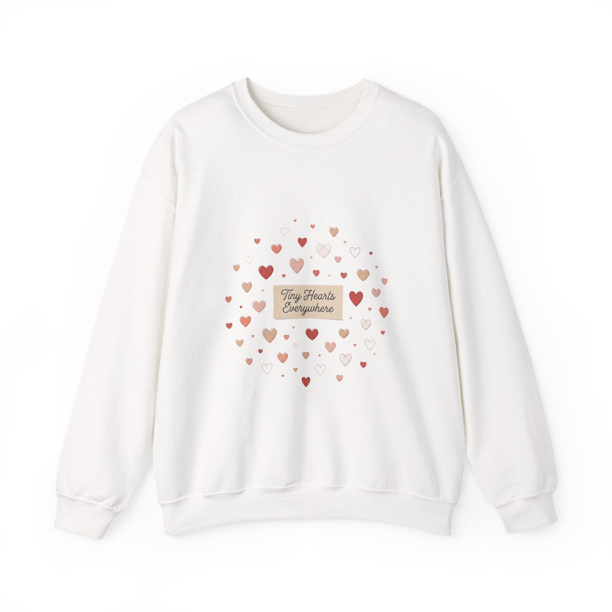 Tiny Heart Confetti Crewneck Sweatshirt | tiny heart design, valentine doodle